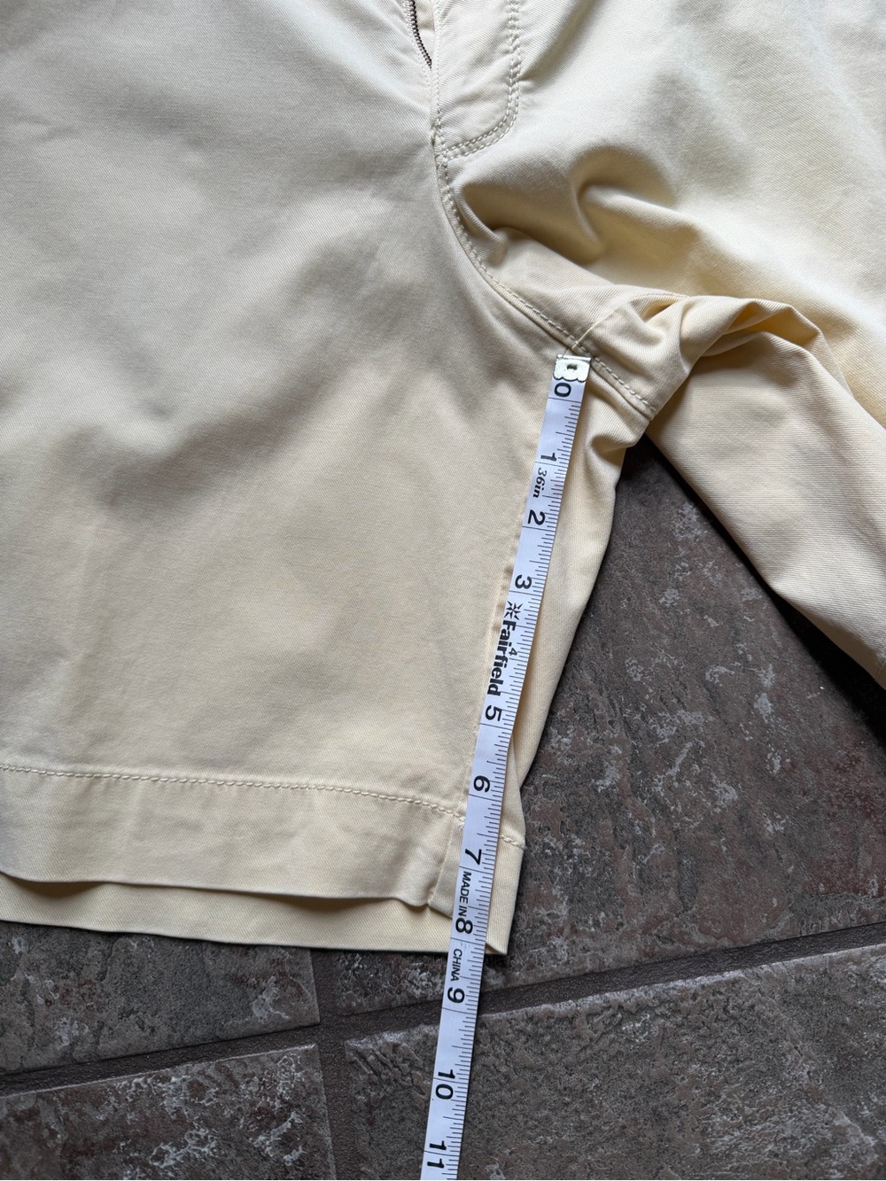 Tommy Bahama Boracay Chino Shorts Light Yellow - Size 34 - Resort Wear Preppy - Picture 5 of 6